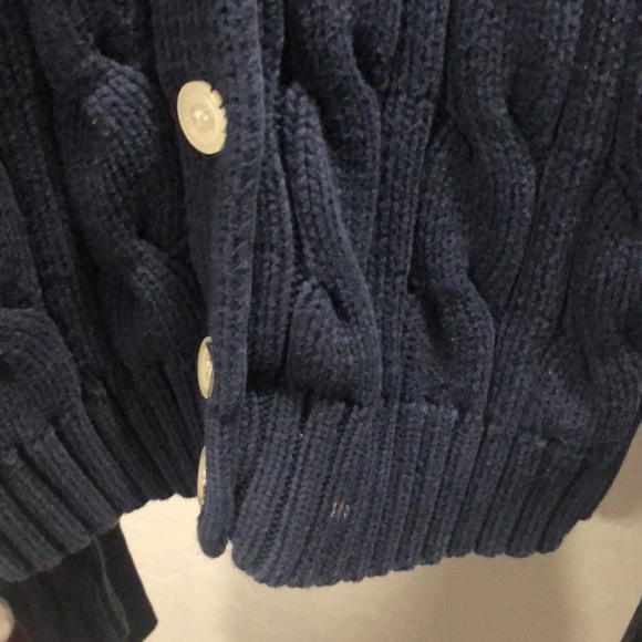 Blue Blue Button up Chaps Knit Sweater - Picture 4 of 4